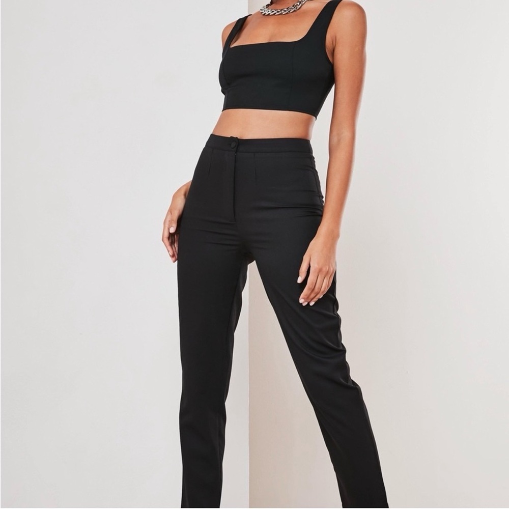 NWT Missguided Cigarette Trousers in Black, Size 6
